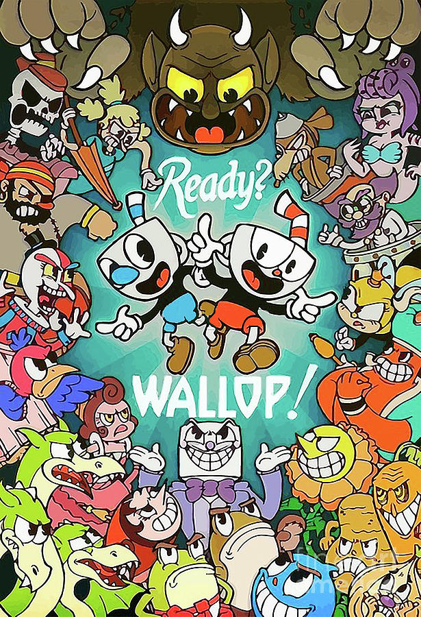 Cuphead Digital Art by Achshuhar