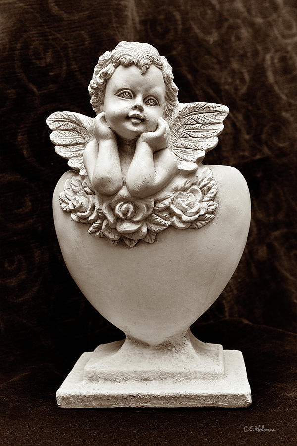 Cupid - Sepia Photograph by Christopher Holmes