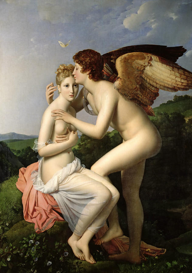 Cupid and Psyche Painting by Francois Gerard