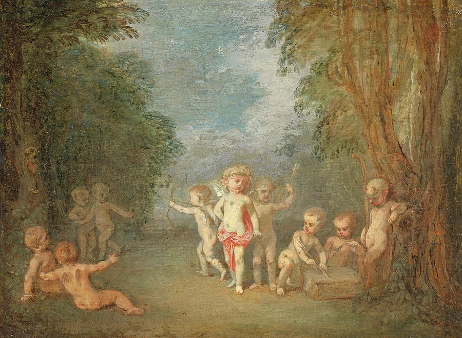 Cupids Realm Painting by Antoine Watteau