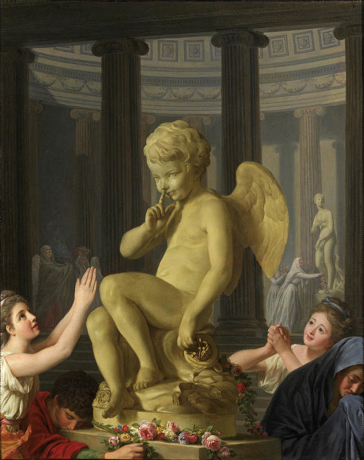 Cupids worship Painting by Alexander Roslin