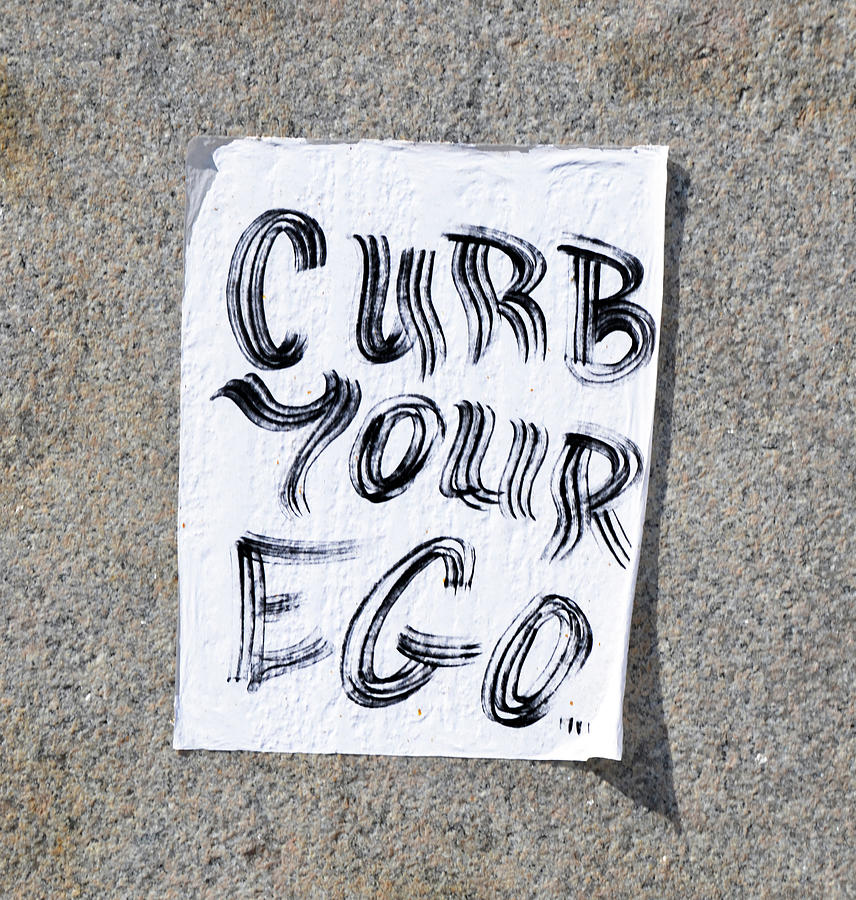 Curb Your Ego Photograph by Bill Cannon