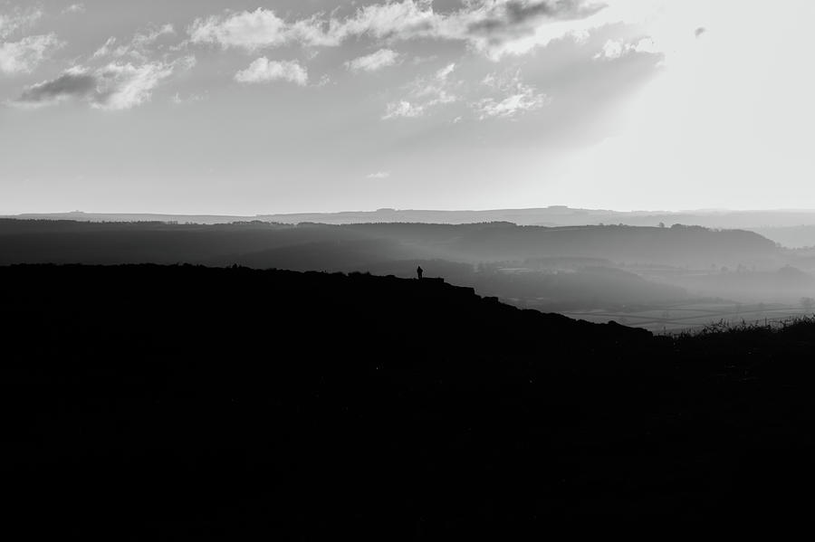 Curbar Edge Alone On The Peak Photograph by Scott Lyons
