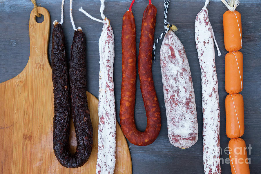 Cured Meat and Sausages Photograph by Anastasy Yarmolovich