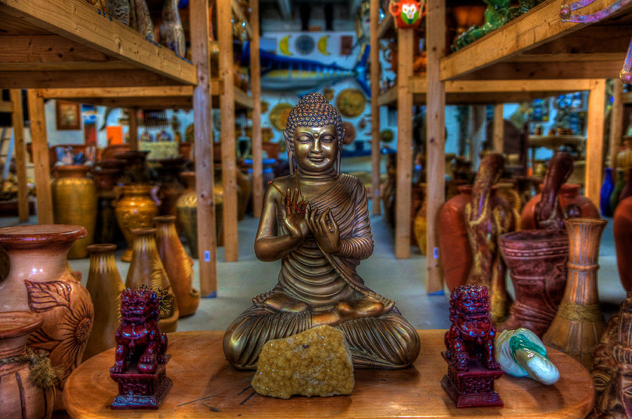 Curio Shop Buddha Photograph by William Wetmore