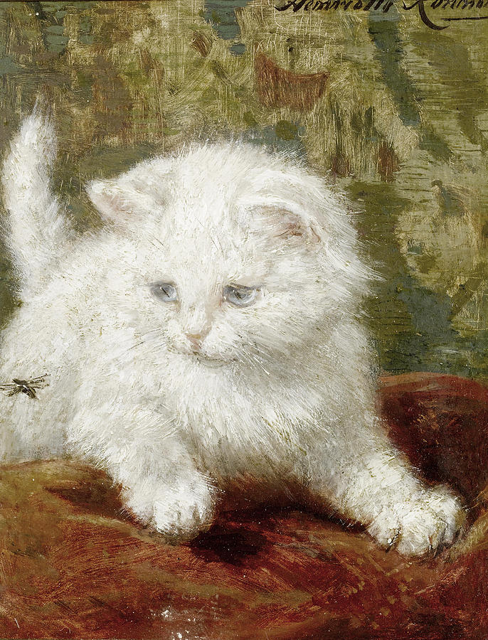 Curiosity Painting by Henriette Ronner-Knip