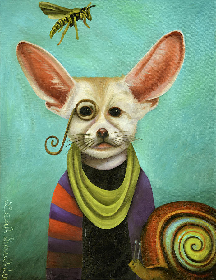Curious As A Fox Painting by Leah Saulnier The Painting Maniac