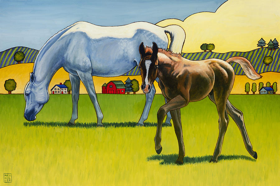 Horse Painting - Curious George by Stacey Neumiller