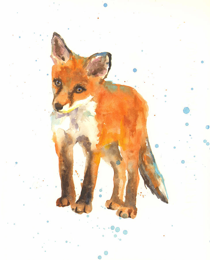 Fox Painting - Curious Kit by Alison Fennell