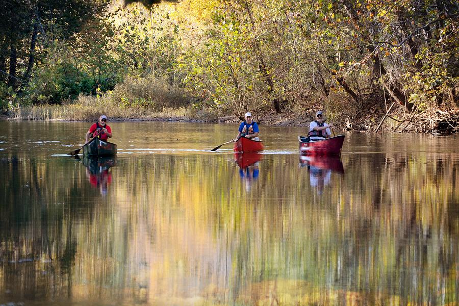 Current River Fall Float Photograph by Marty Koch