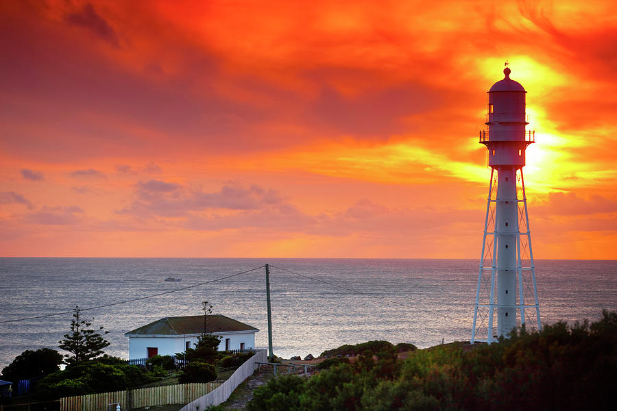 Currie Lighthouse Sunset Photograph by Sean Davey