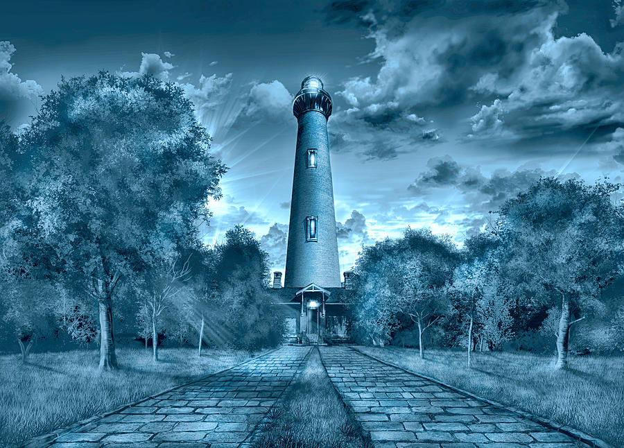 Currituck Beach Lighthouse Painting by Bekim M