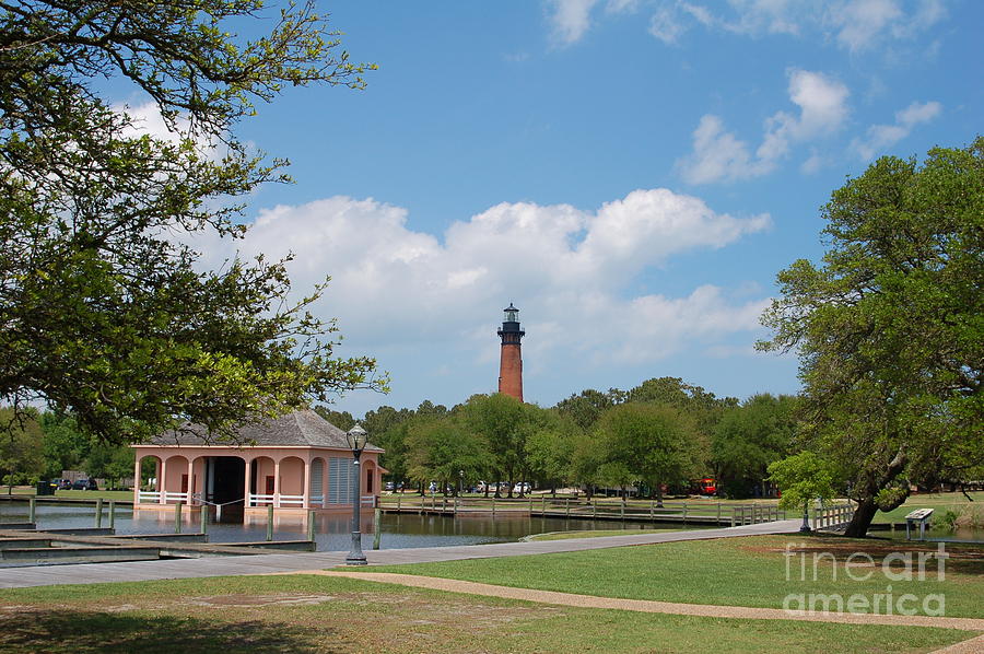 Landscape Photograph - Currituck Lighthouse from Heritage Park by Don Wilhour