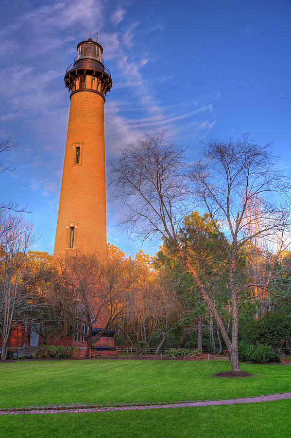 Currituck Lighthouse in Winter Outer Banks Photograph by Dan Carmichael