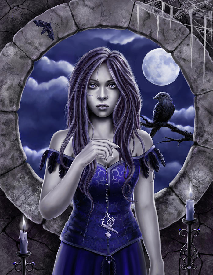 Curse of the raven Digital Art by Tatjana Willms