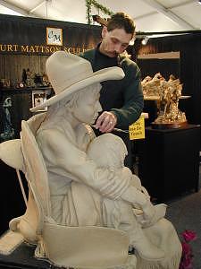 Western Sculpture - Curt Mattson Sculpts At The Celebration by Curt Mattson Western Sculpture - Curt Mattson Sculpts At The Celebration by Curt Mattson