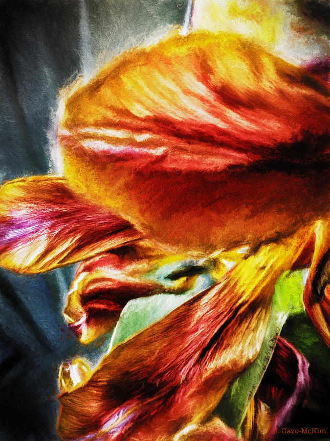 Tulip Photograph - Curtain Call by Jo-Anne Gazo-McKim