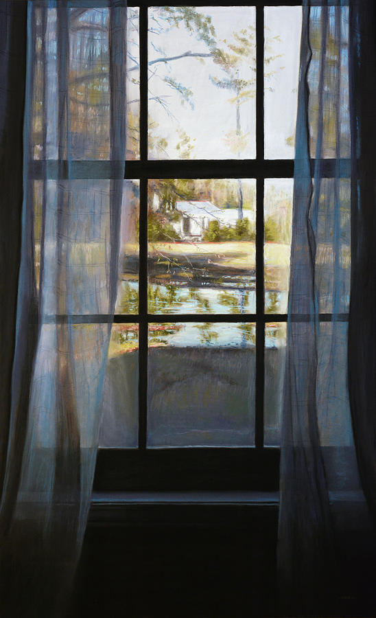 Curtained Reflection Pastel by Christopher Reid