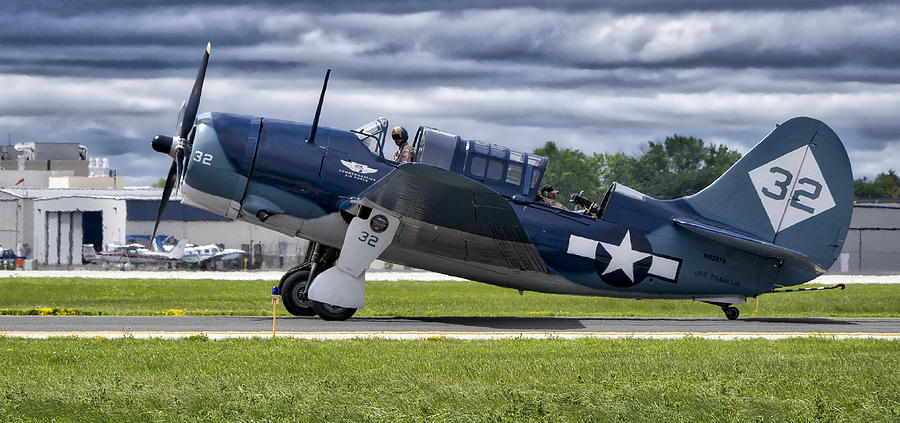 Curtiss Helldiver in Color Photograph by Steven Ralser