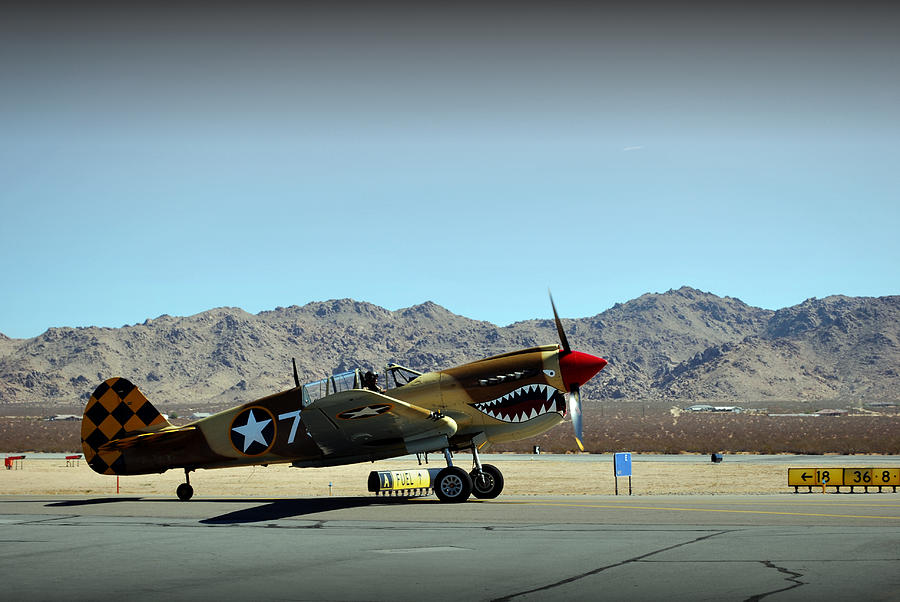 Airplane Photograph - Curtis P40 Warhawk by Paul Ker