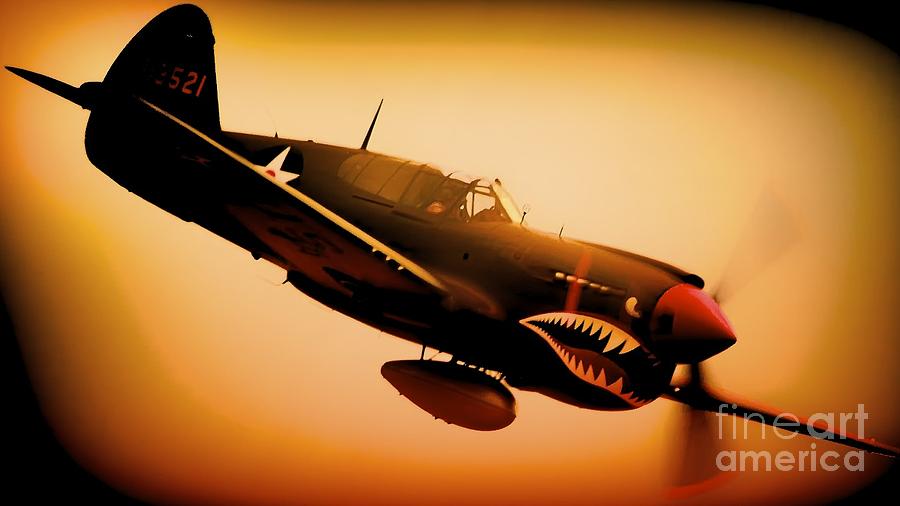 Curtiss P-40 Warhawk Angry Tiger Photograph by Gus McCrea