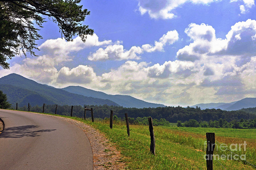 Curve at Cades Cove Photograph by Lydia Holly