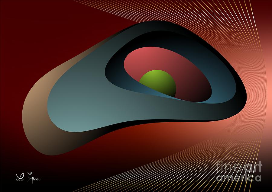 Curved Spacetime Digital Art by Leo Symon