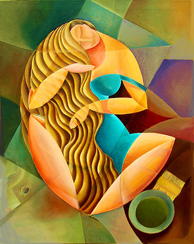 Curves Sun And Hinnah Painting by MJ Alhabeeb Curves Sun And Hinnah Painting by MJ Alhabeeb