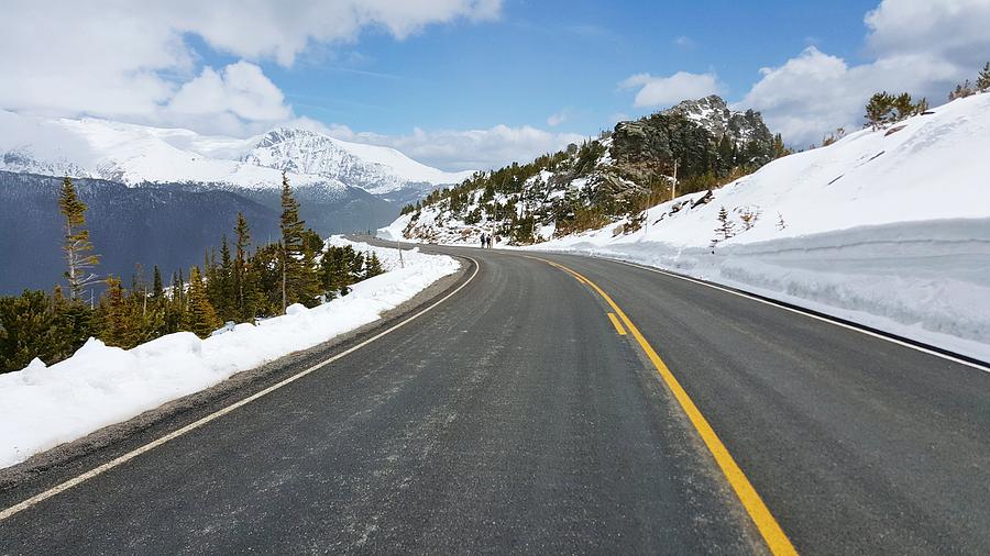 Curvy Alpine Road Photograph by William Slider