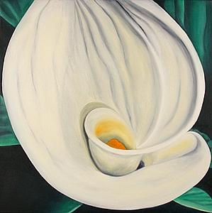 Flower Painting - Curvy Calla by Marian Gliese Flower Painting - Curvy Calla by Marian Gliese