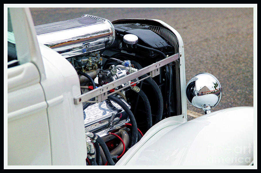 Custom Car in White Photograph by Doug Berry - Fine Art America