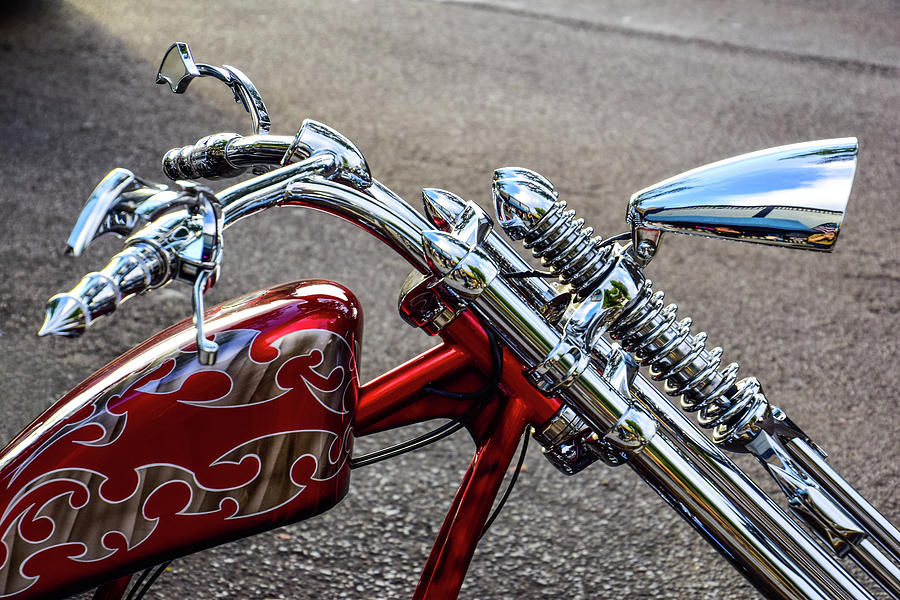 Custom Chopper Detail Photograph by Robert Grant - Fine Art America