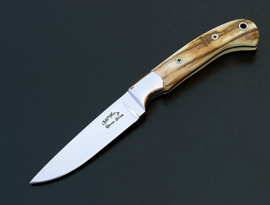Custom Made Knife Mammoth ivory Photograph by Gary Langley