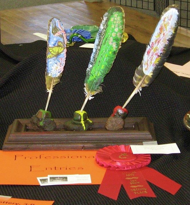 Custom Painted Feathers by Roberta Martin Custom Painted Feathers by Roberta Martin