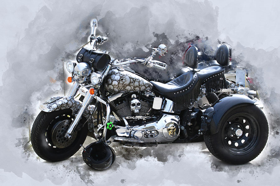 Customized Harley Davidson Photograph by Anthony Murphy