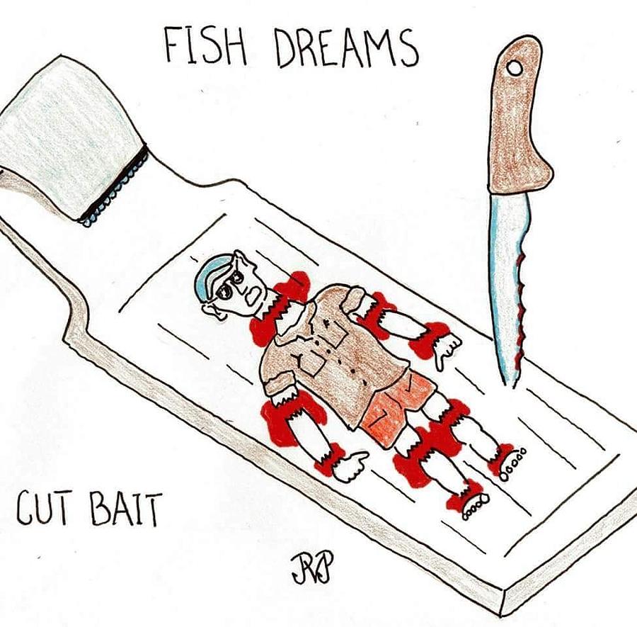 Cut Bait Drawing by Paul Presson