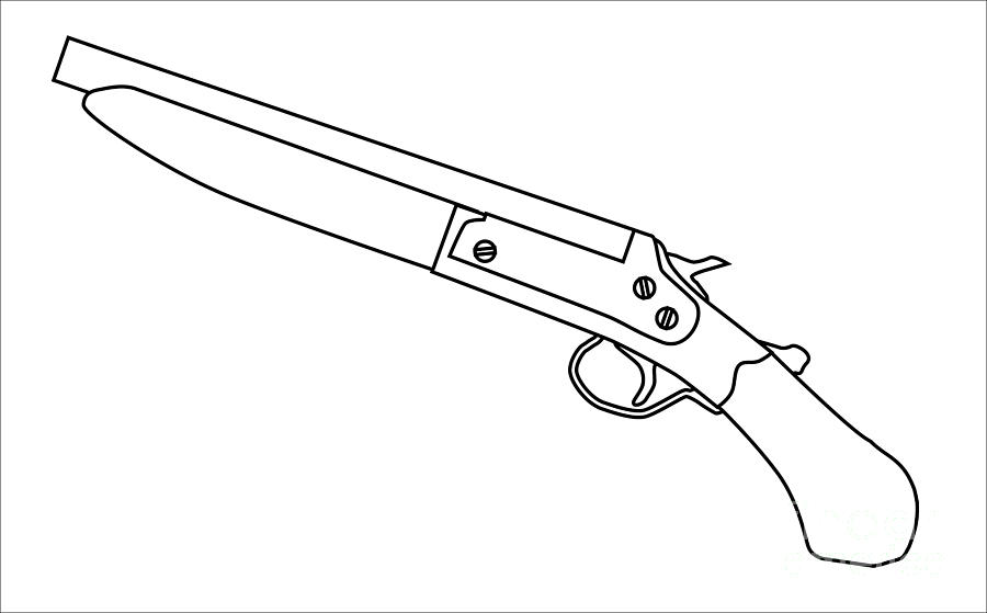 shotgun line drawing