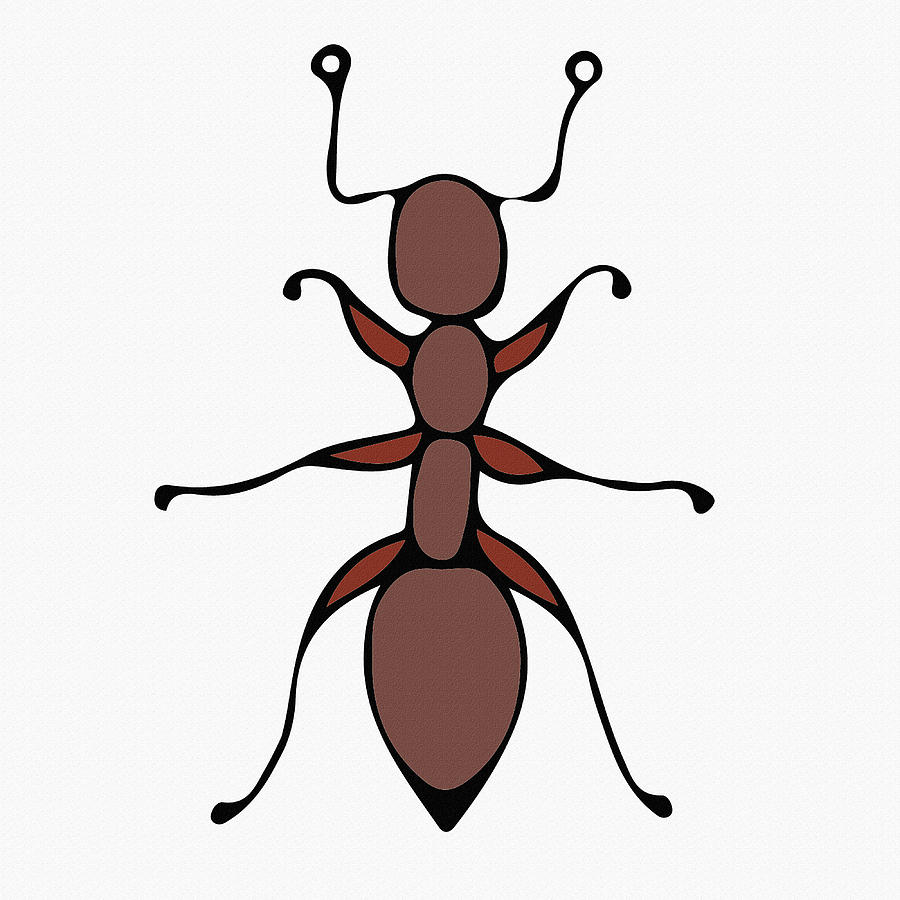 Cute Ant For Kids Digital Art by Irina Sztukowski