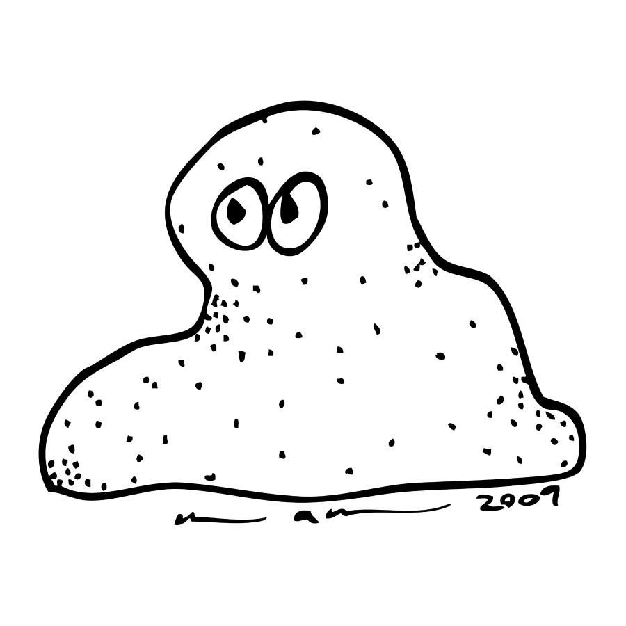 Cute Blob Drawing by Karl Addison Fine Art America