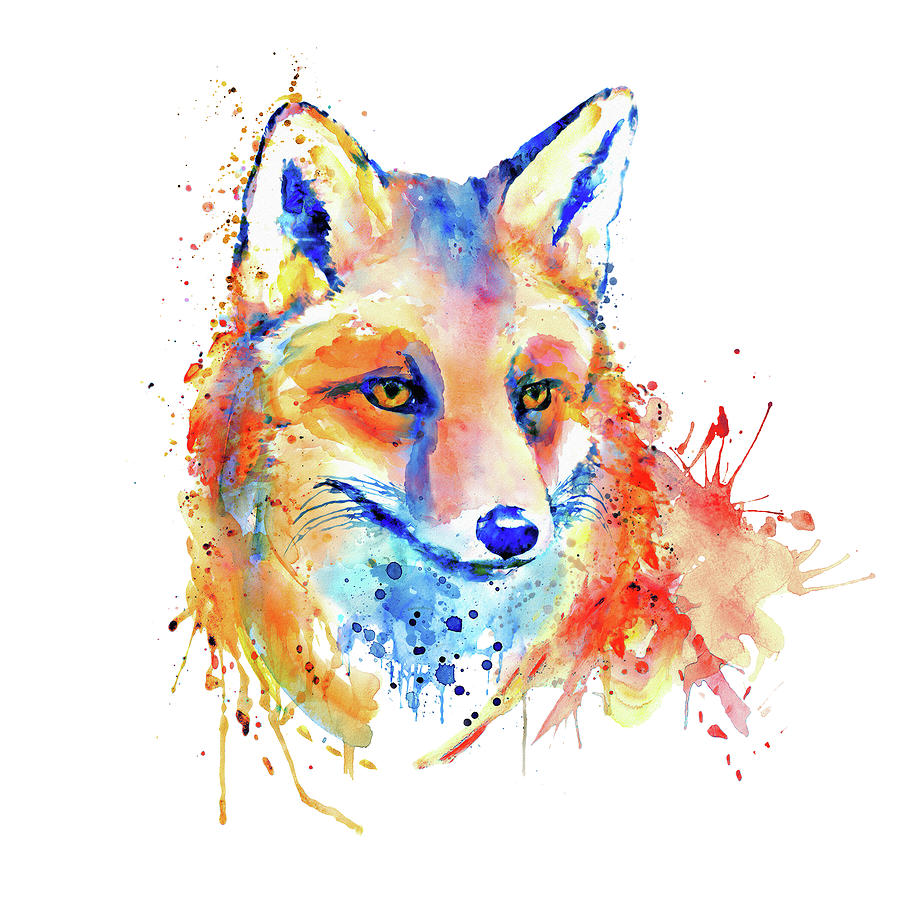 Fox Painting - Cute Foxy Lady by Marian Voicu