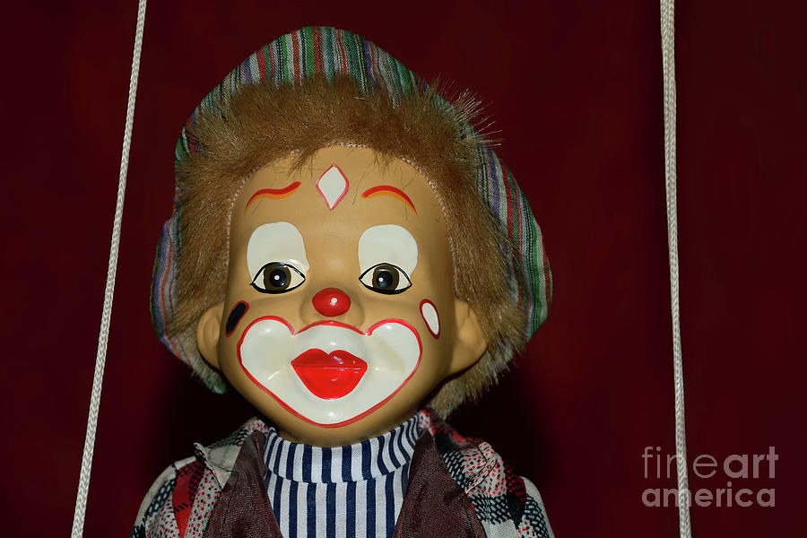 Rope Photograph - Cute Little Clown by Kaye Menner by Kaye Menner