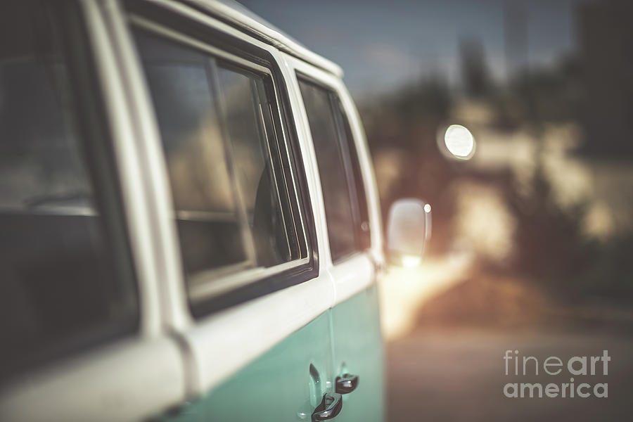 Cute old-fashioned campervan Photograph by Anna Om