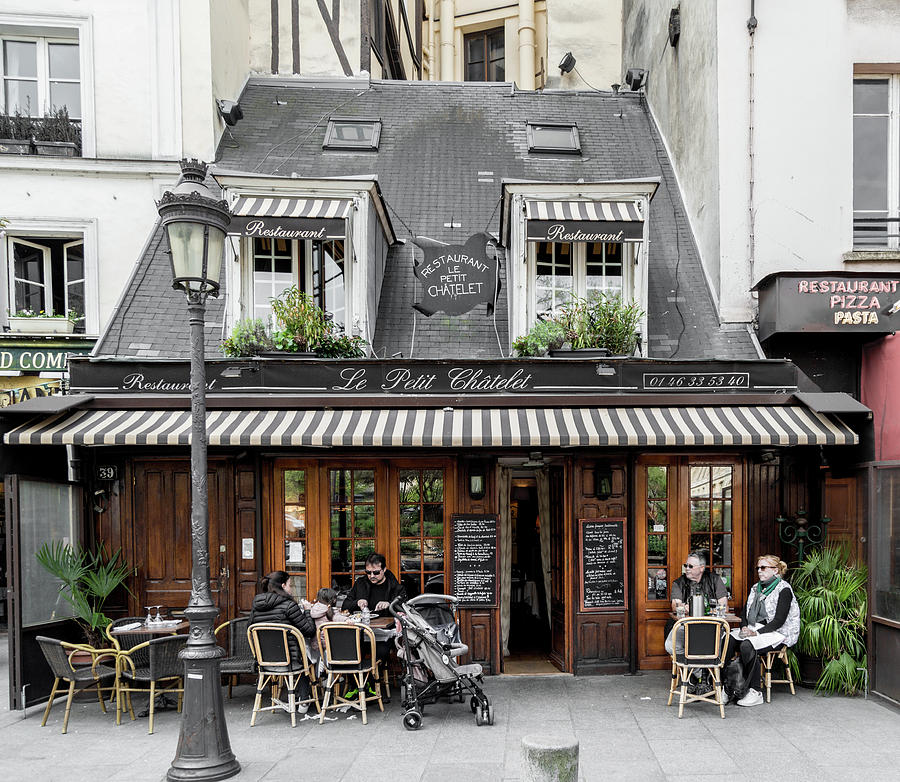 Cute Restaurant in the Latin Quarter of Paris Photograph by Parisdise ...