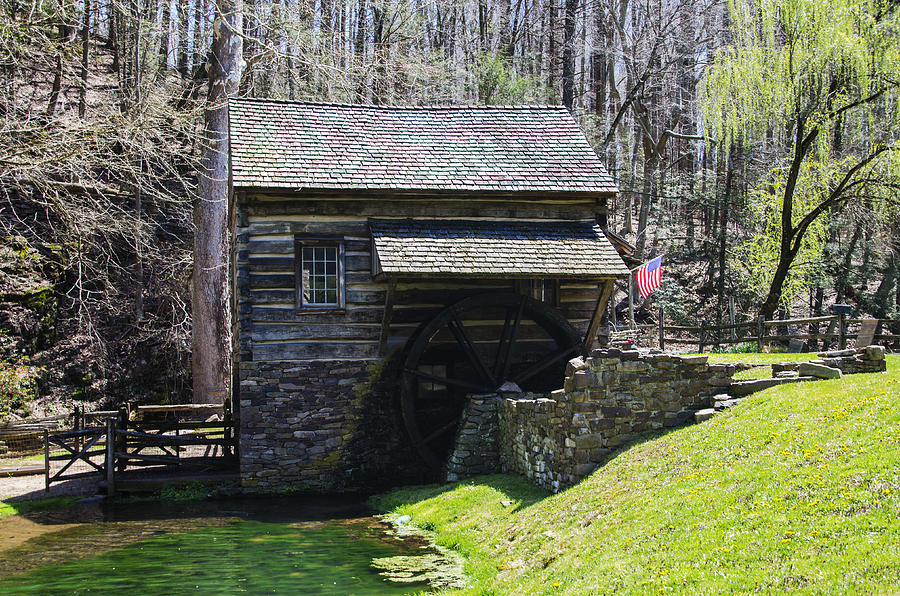 Cuttalossa Mill in the Springtime - Bucks County Photograph by Bill Cannon