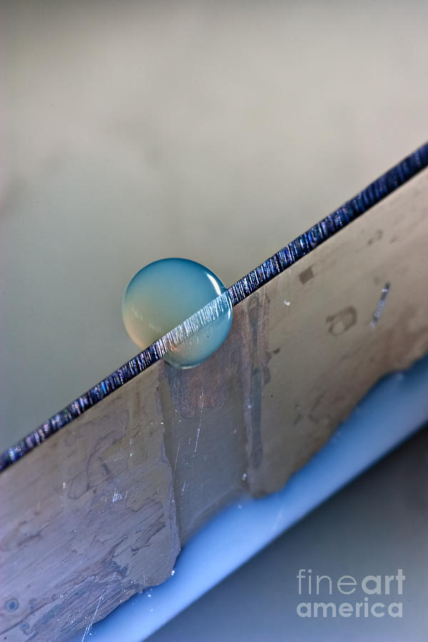 Cutting A Drop Photograph by Joerg Lingnau