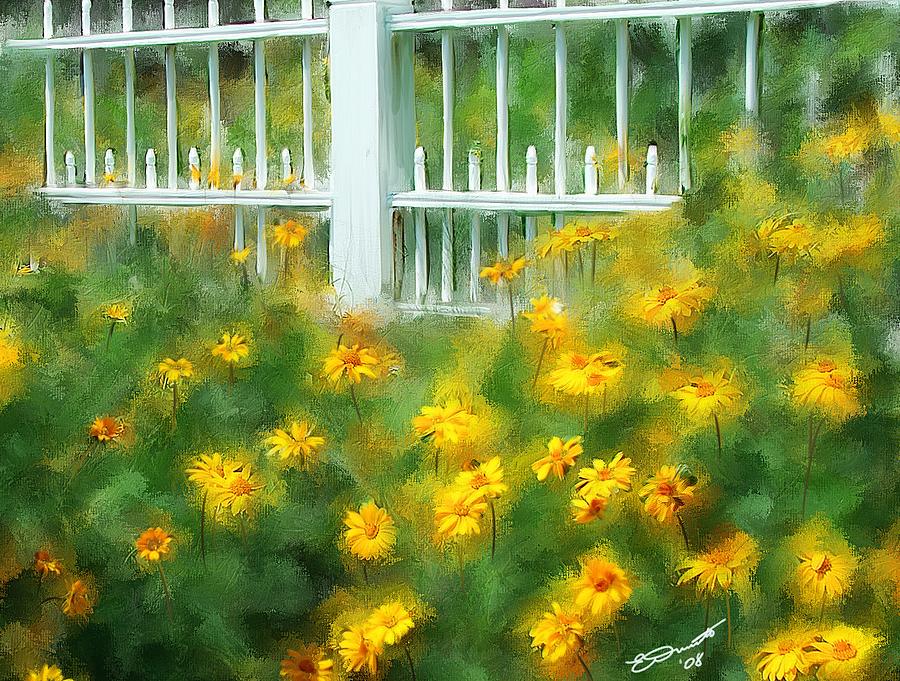 Summer Painting - Cutting Gardens II by Eddie Durrett