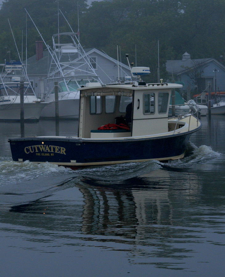 Boat Photograph - Cutwater by Christopher J Kirby