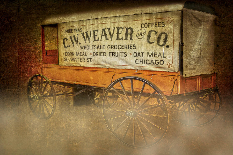 Chicago Photograph - C.W. Weaver and Co. Wagon by Susan Candelario