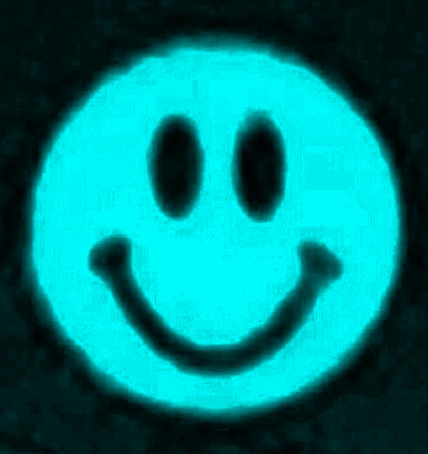 Cyan Smiley Photograph by Rob Hans