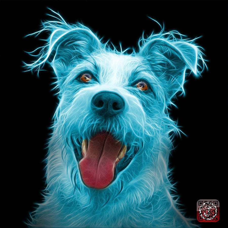 Cyan Terrier Mix 2989 - BB Painting by James Ahn